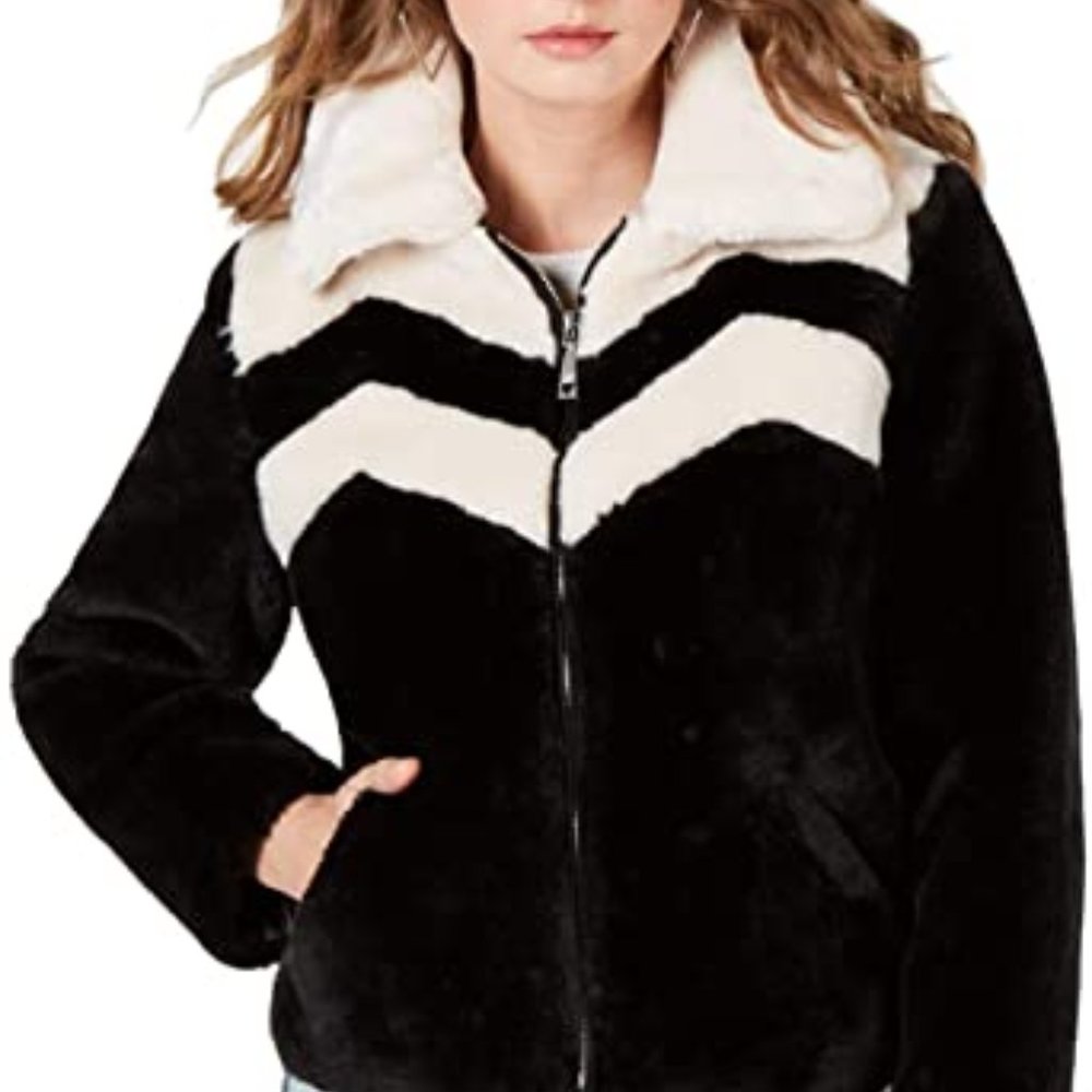 New Guess Women's faux fur jacket - Size M